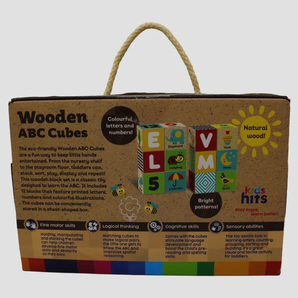 Wooden ABC Cubes – Stacking & Learning Fun!