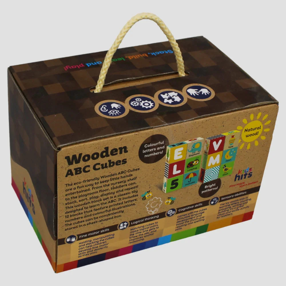 Wooden ABC Cubes – Stacking & Learning Fun!