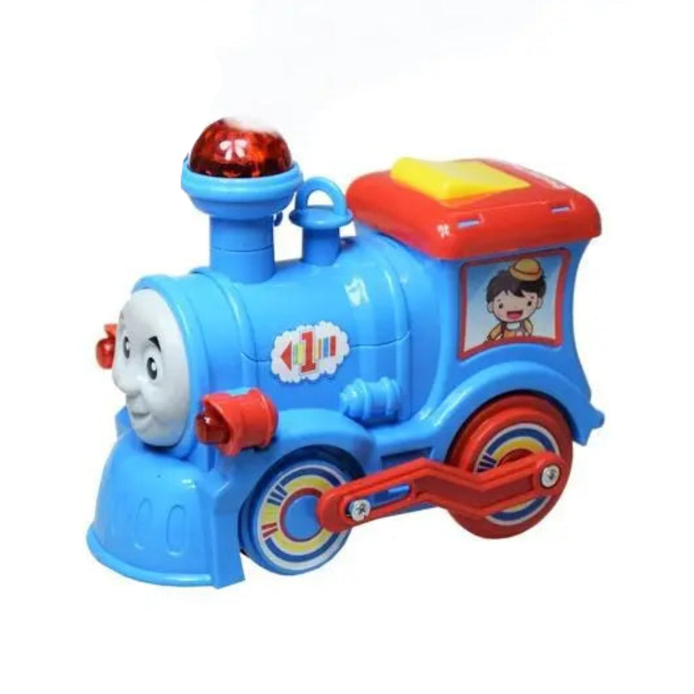 "Happy Funny" Train with (Lights & Sounds) – Blue - Toys - OKO