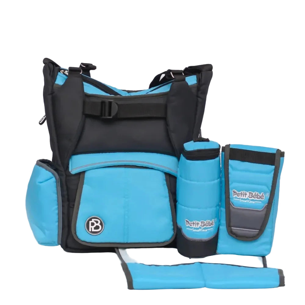 Petit Bebe Baby Diaper Bag Smart S2 – Blue - Baby Essentials