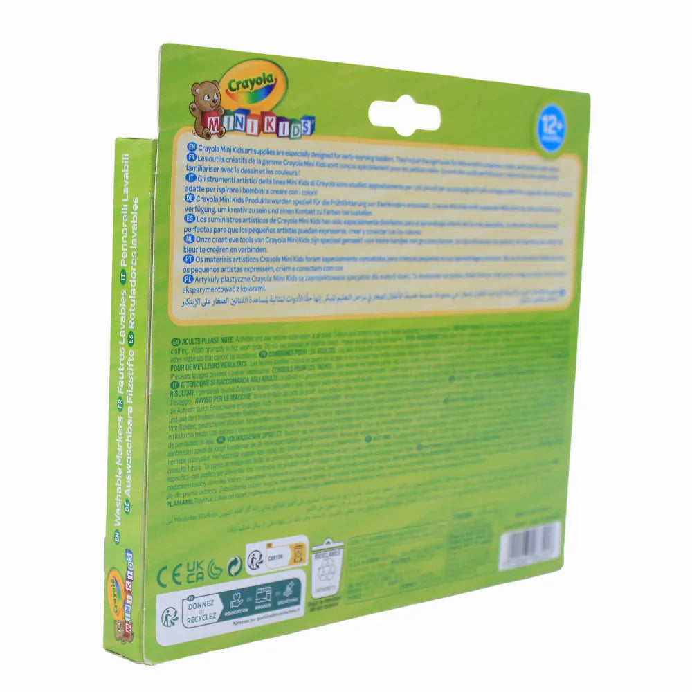Crayola Mini Kids First Markers – 12 Colors