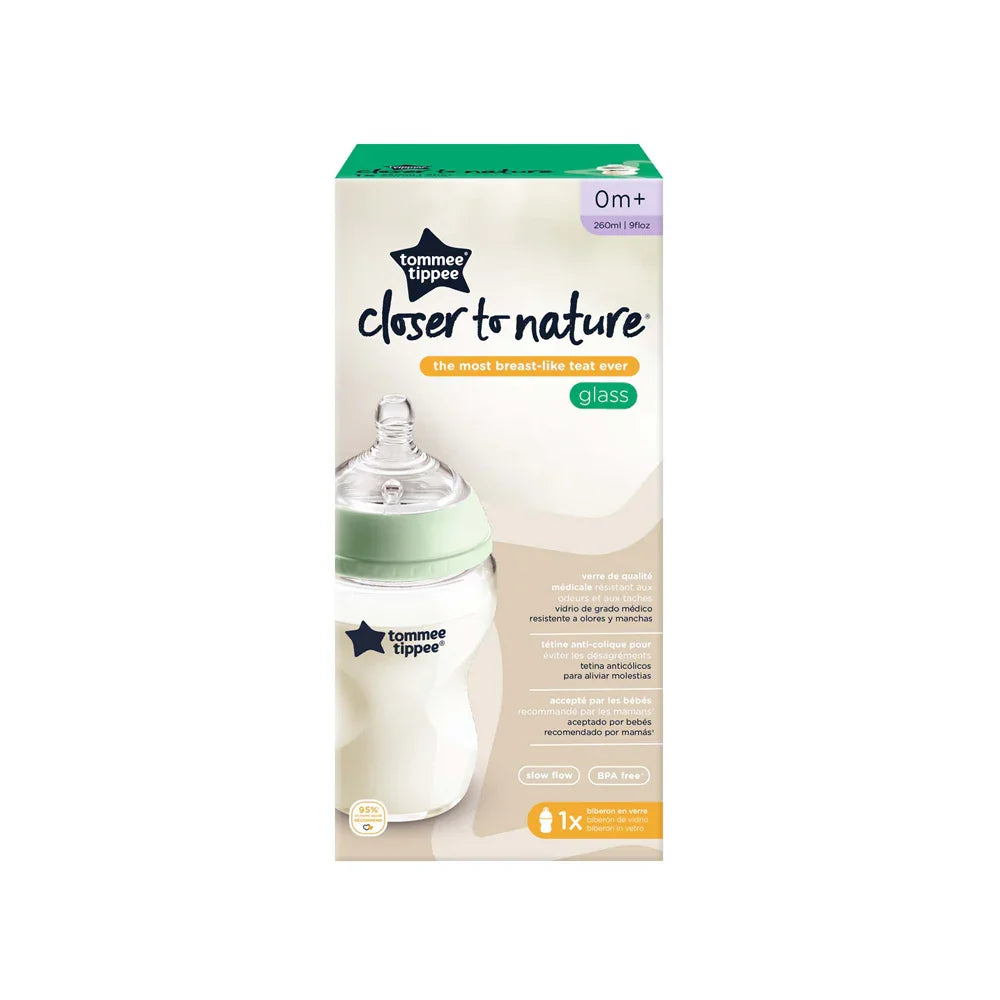 Tommee Tippee Closer to Nature Glass Feeding Bottle - 260ml