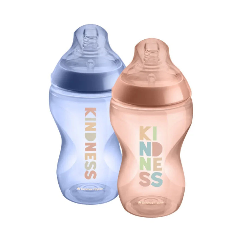 Pack of 2 - Tommee Tippee Baby Bottles 340ml 3m+
