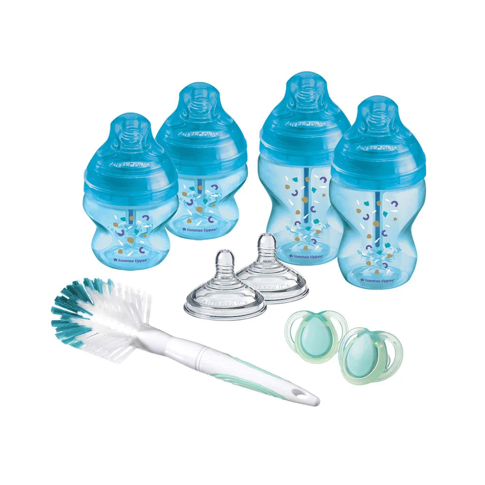 Tommee Tippee Advanced Anti-Colic Newborn Starter Set - Blue - Baby Essentials