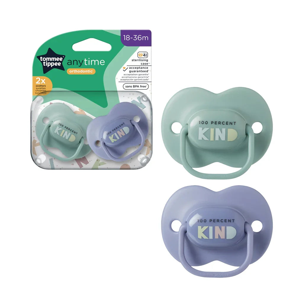 Tommee Tippee Anytime Soothers (18-36m) - 2Pcs - Baby Essentials
