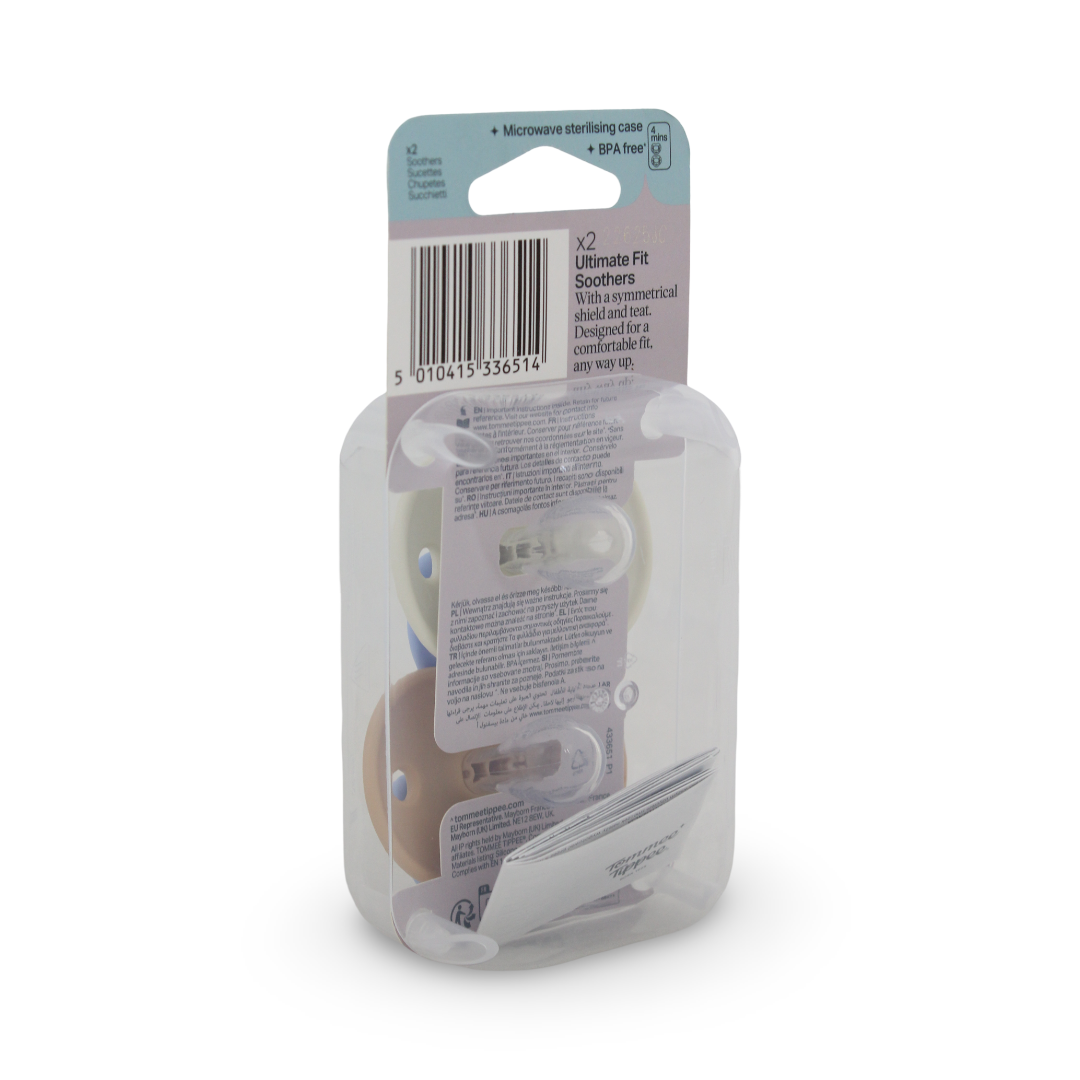 Tommee Tippee Ultimate Fit Pacifier 6-18m – Pack of 2