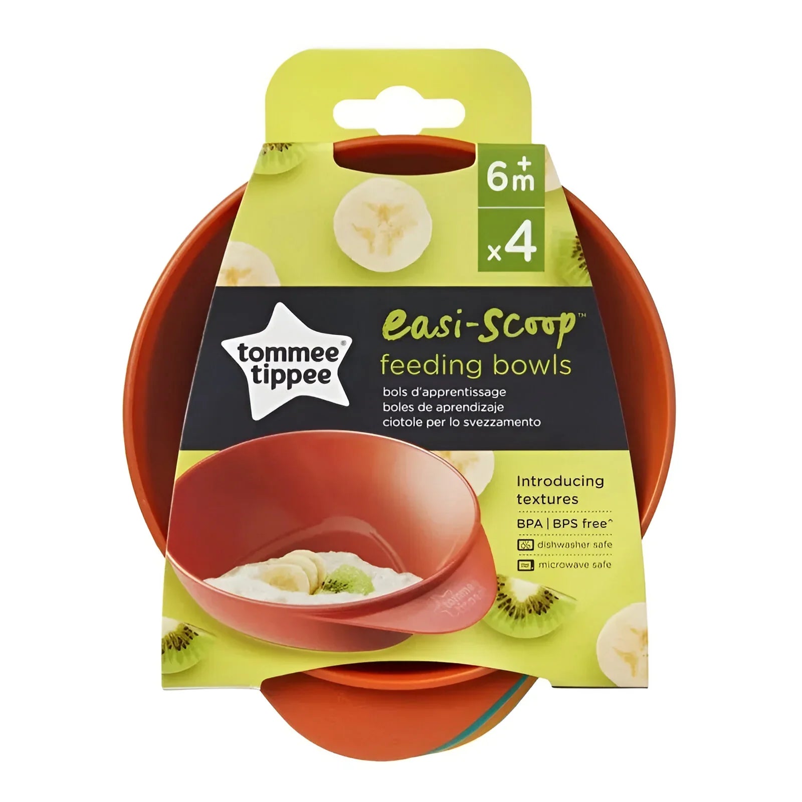 Pack of 4 - Tommee Tippee Easy Scoop Feeding Bowls