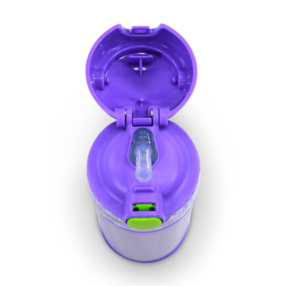 زجاجة ثيرموس فنتاينر (Thermos Funtainer) بشفاطة وعازلة للحرارة – أرجواني (355 مل)