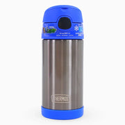 Thermos Funtainer Vacuum Insulated Straw Bottle - Smoke (355 ml)