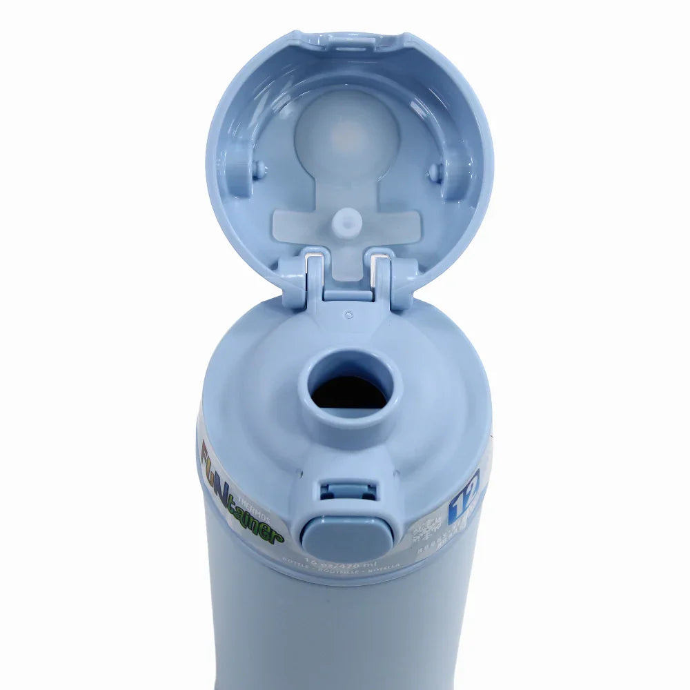Thermos Funtainer Vacuum Insulated Straw Bottle - Glacier Blue (470 ml)