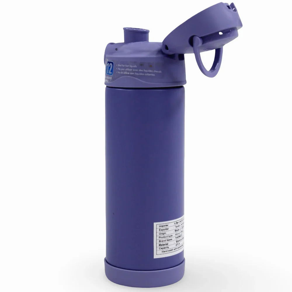 Thermos Stainless Steel Bottle with Straw 470ml – Purple
