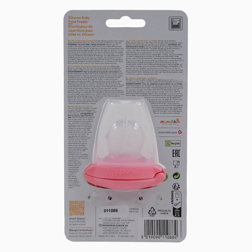 Munchkin Silicone Baby Food Feeder - Pink