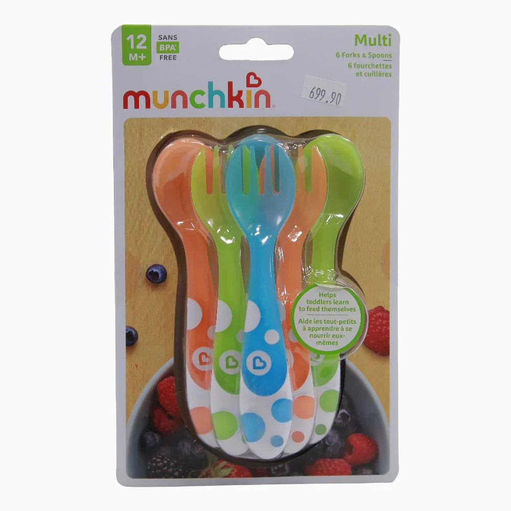 Pack of 6 – Munchkin Multi™ Forks & Spoons (12 Months+)