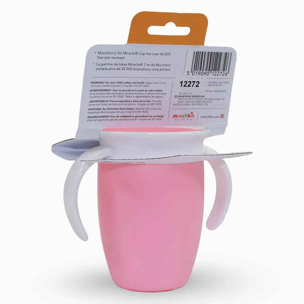 Munchkin Miracle® 360° Trainer Cup 7 oz - Pink