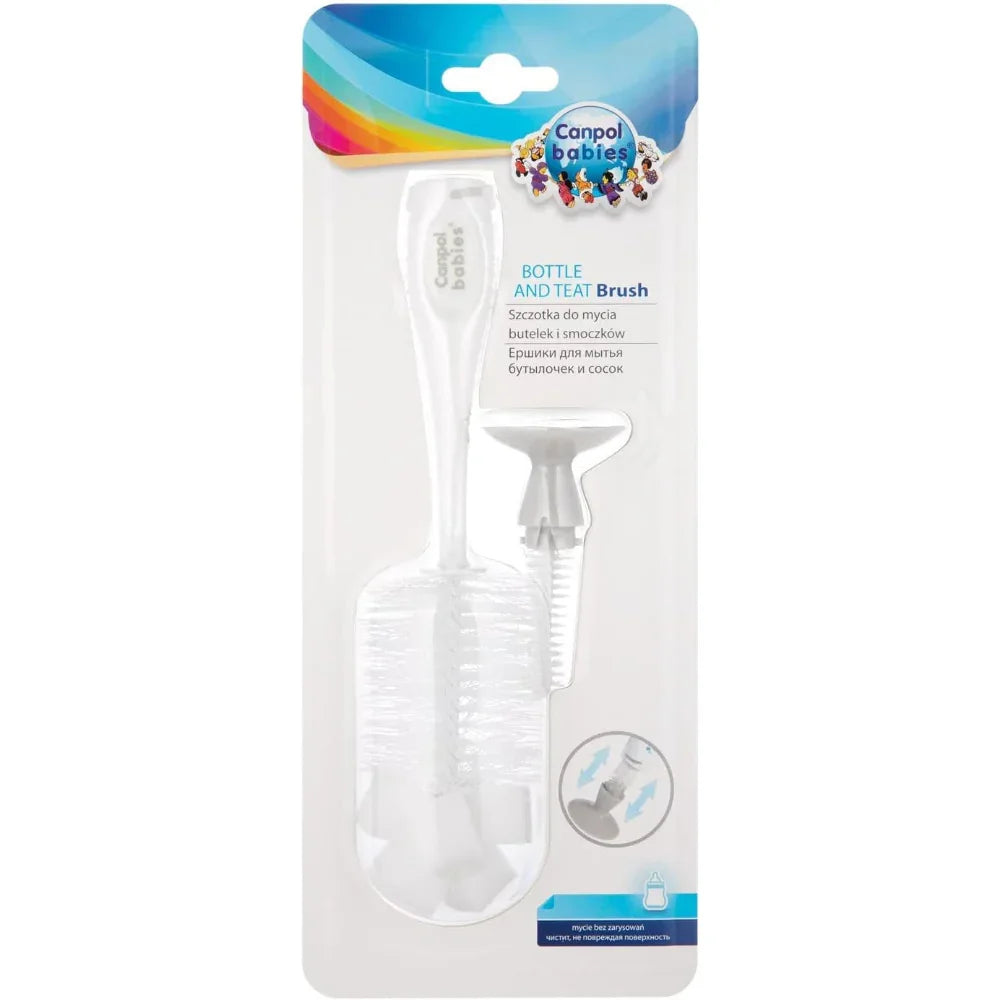 Canpol Babies Bottle & Nipple Brush Set – White