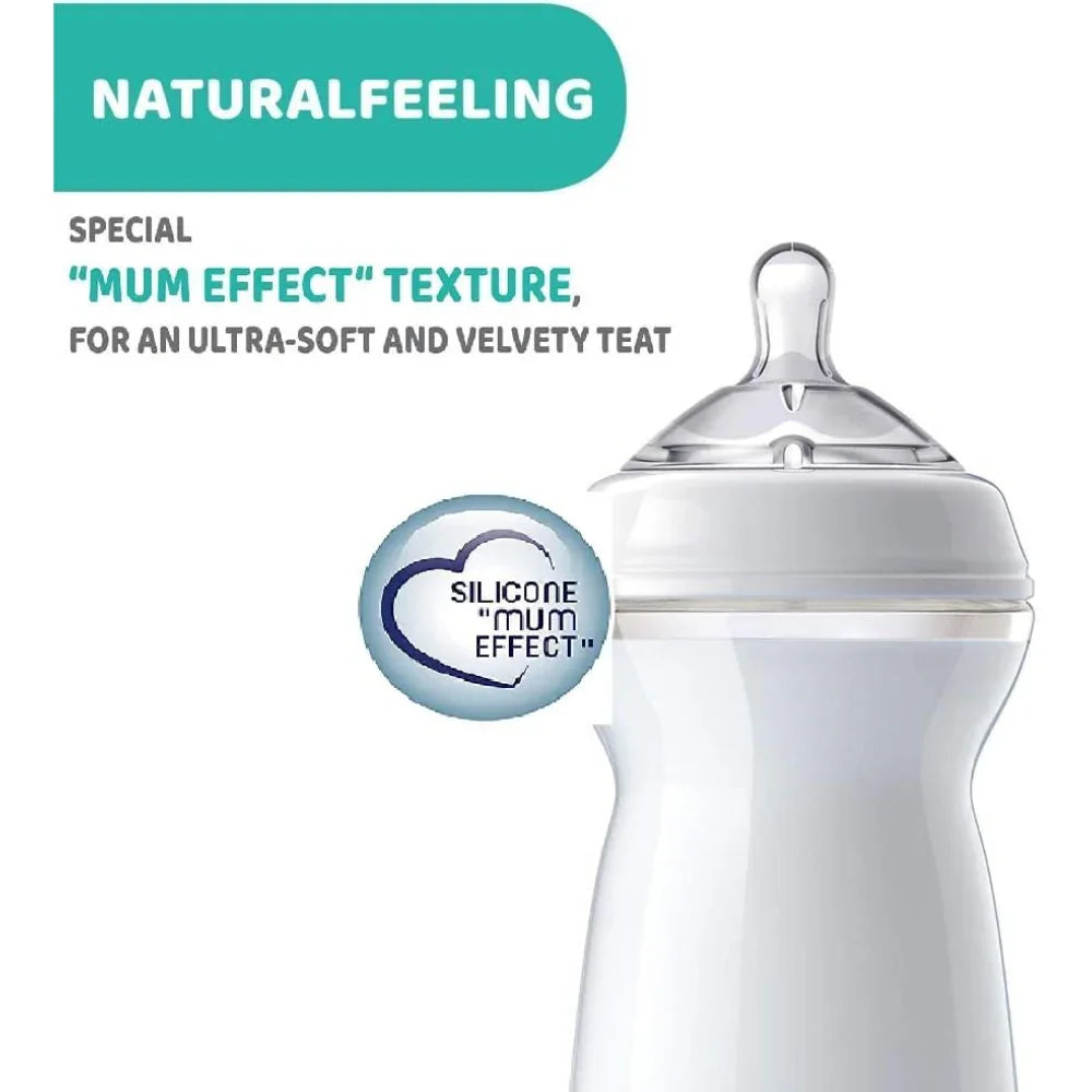 Chicco Natural Feeling Step-up Baby Bottle Teat 2 Pcs 4m+ Adjustable 2 Pc