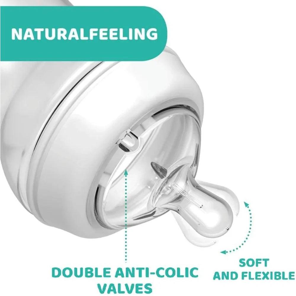Chicco Natural Feeling Step-up Baby Bottle Teat 2 Pcs 4m+ Adjustable 2 Pc