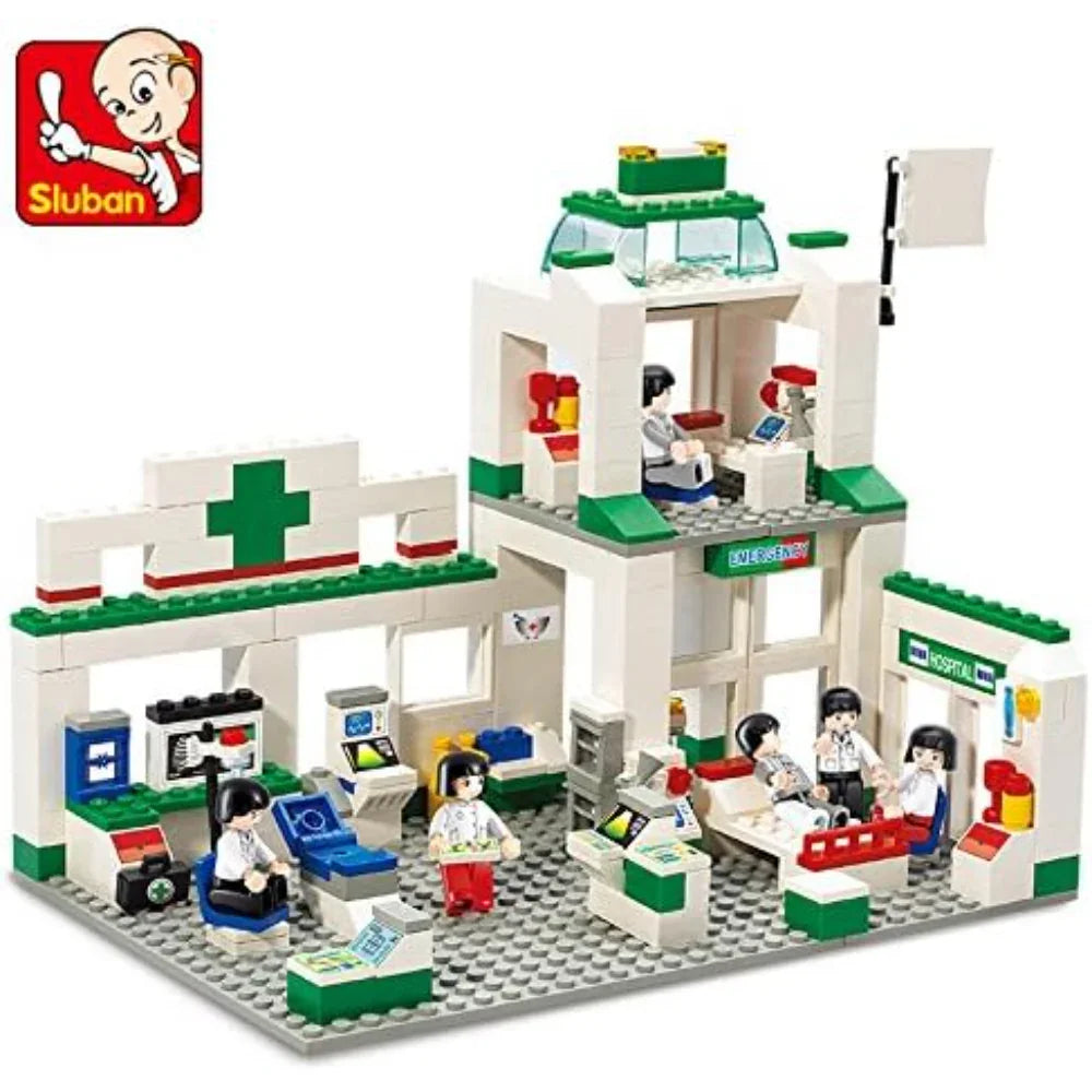 Sluban City Scene Emergency Center - 376 Piece