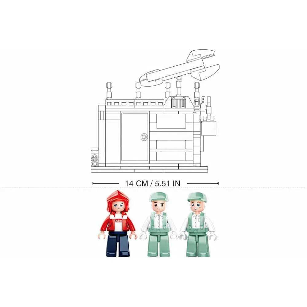 Sluban Town City Scene Maintenance Shop Building Blocks Set - 340 Pcs