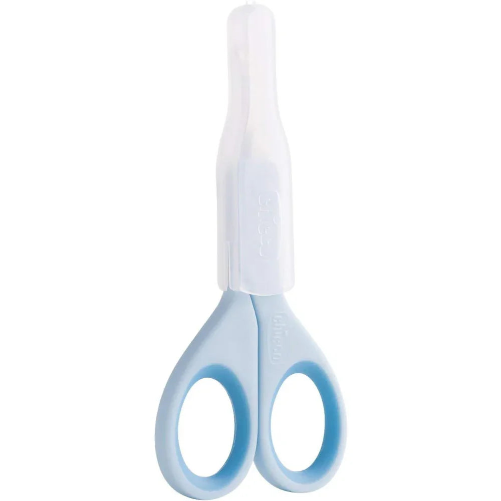 Chicco Baby Moments Round Tip Baby Nail Scissors 0m+ Blue 1 Pc