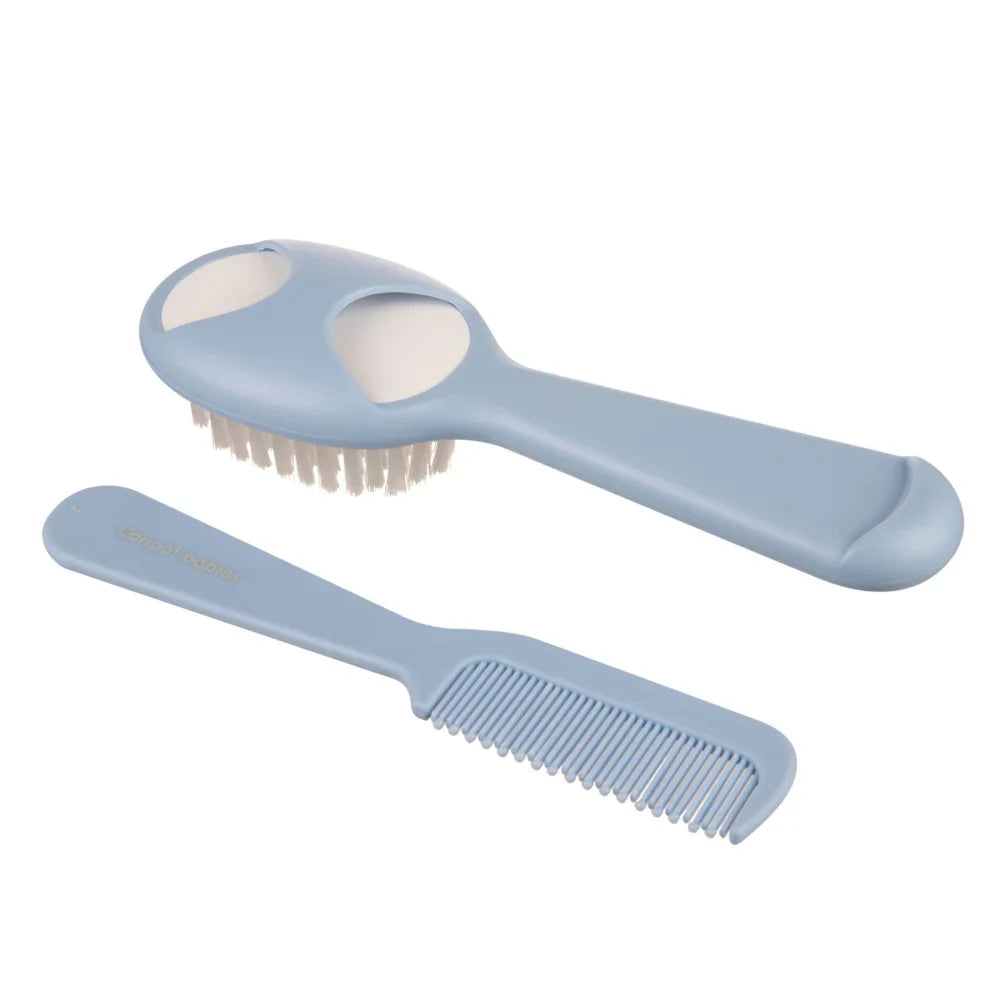 Canpol Babies Newborn Hair Brush & Comb Set – Blue