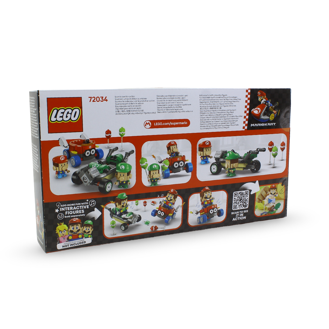 Lego Super Mario "Mario Kart" Baby Mario vs. Baby Luigi Building Set