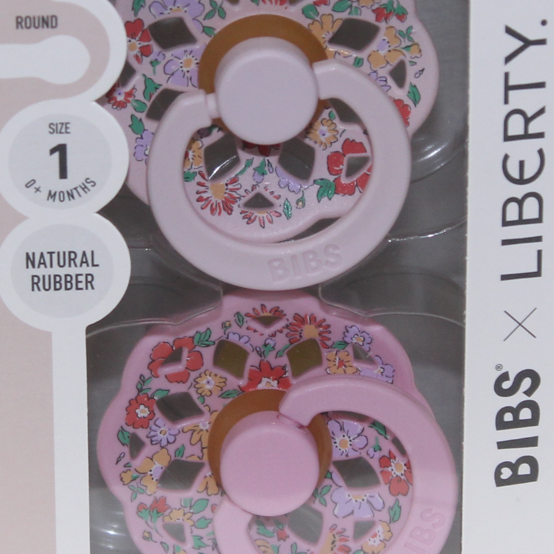 مصاصة BIBS x Liberty Boheme (عبوتان) - نقشة Oscar Meadow لاتكس مقاس 1 - مزيج زهور