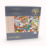 Trefl Festive Cats Wooden Puzzle - 500+1 Pcs