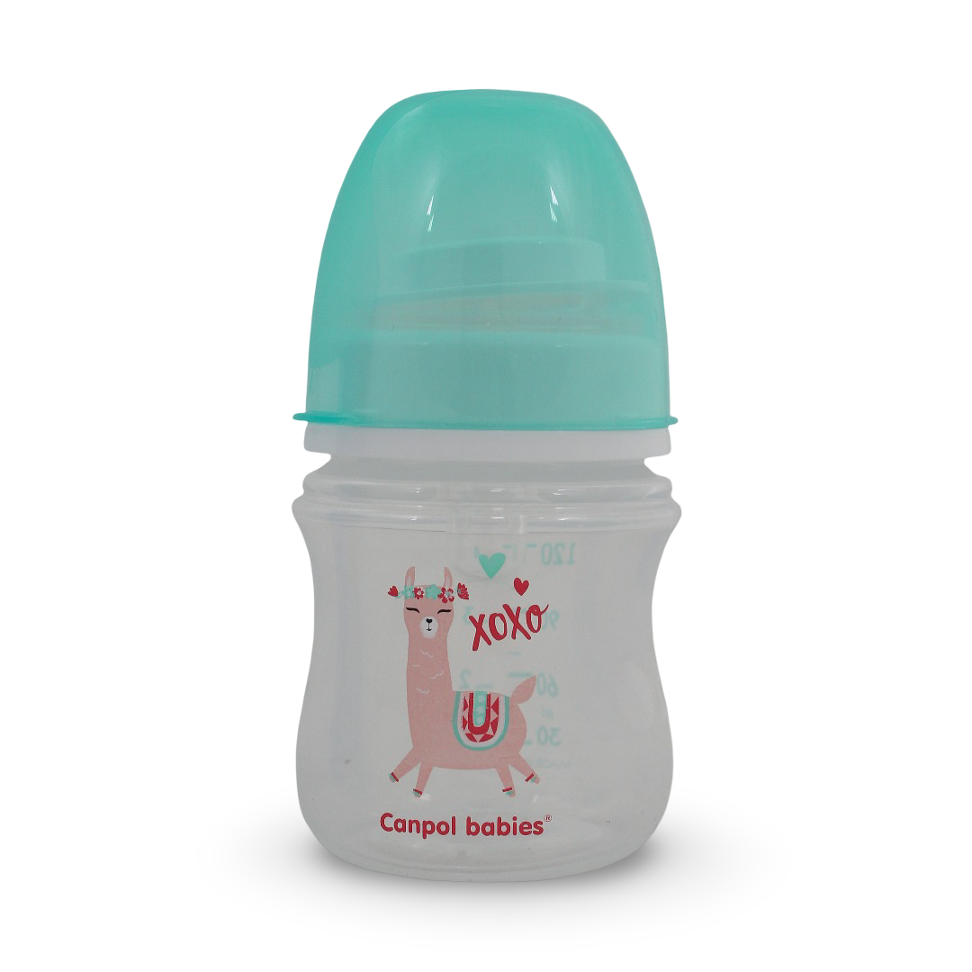 Canpol Babies EasyStart Anti-Colic Bottle With Wide Opening 120ml – Green