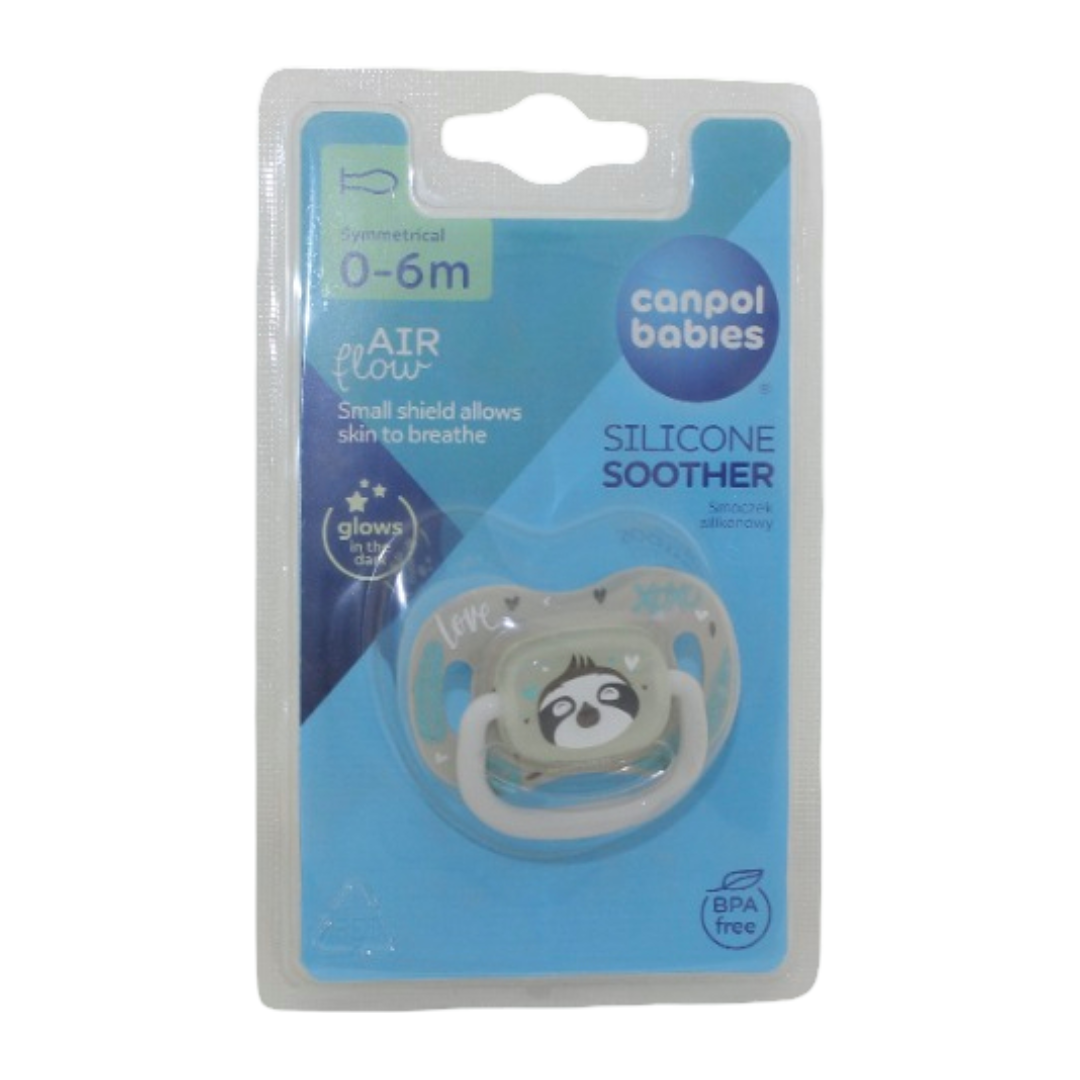 Canpol babies Silicone Symmetrical Soother 0-6M – Grey Leni