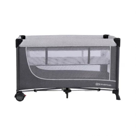 Kinderkraft Camping Bed Leody with Accessories – Gray