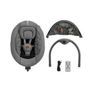 Kinderkraft 2in1 Lumi 2 Electric Rocker Bouncer - Dark Grey