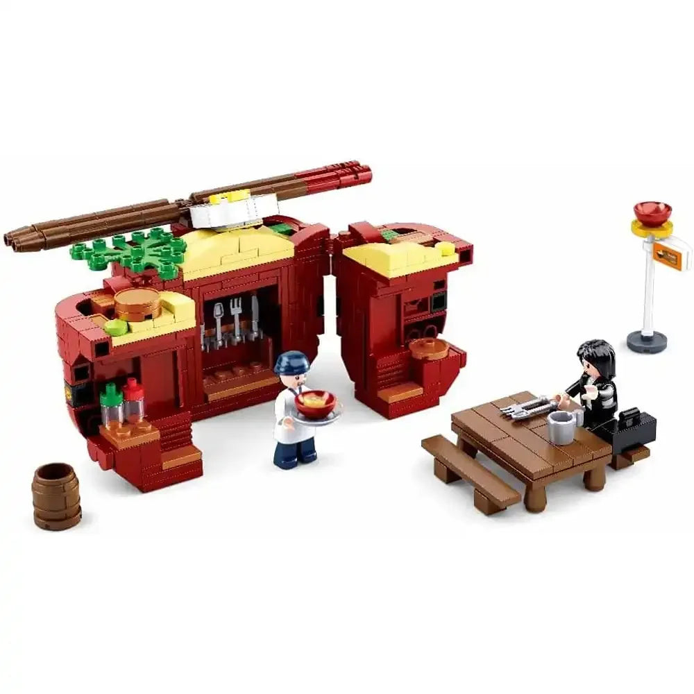 Sluban Food Court Noodle House Building Blocks Set - 345 Pcs