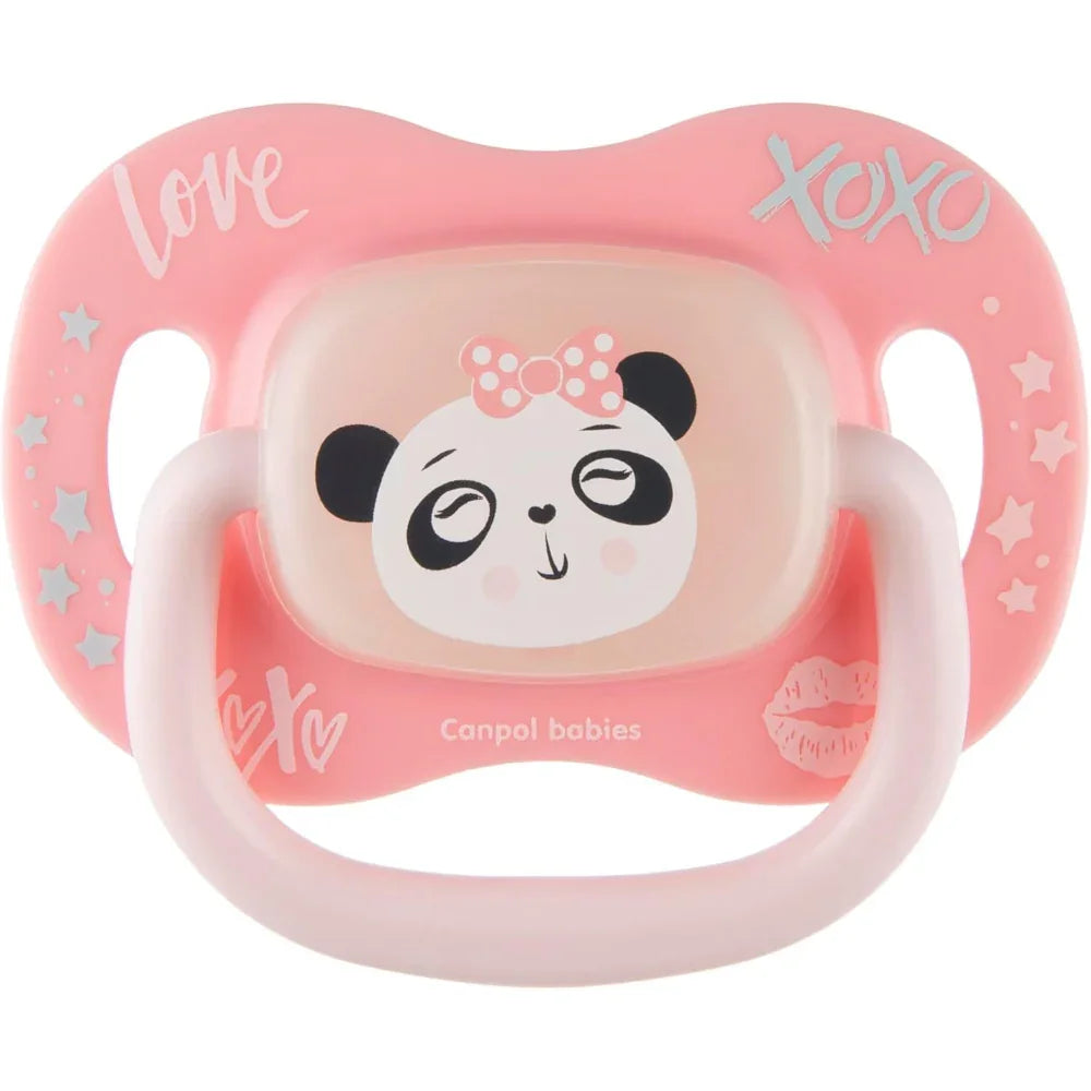 Canpol Babies Silicone Symmetrical Soother 6-18m - Panda