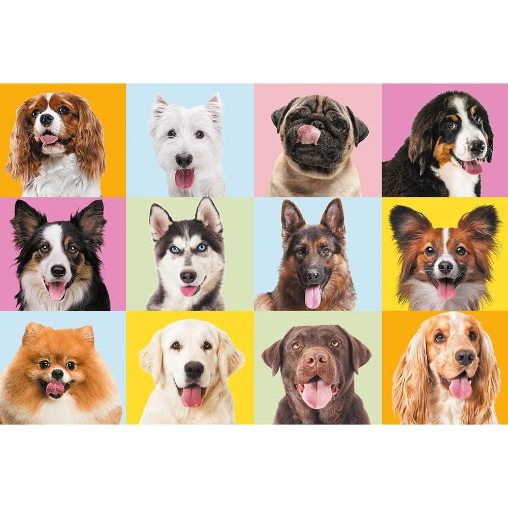 Trefl Cute Dogs Puzzle - 60 Pcs - Toys