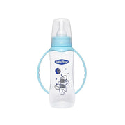 Baby Time Baby Wide Neck Bottle With Handles 250ml – Light Blue