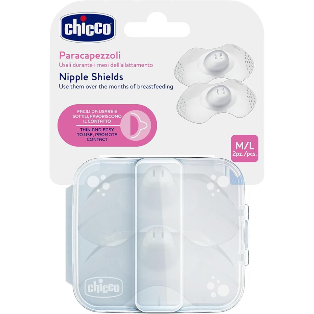 Silicone Nipple Shields M/L – Transparent - Baby Essentials - Chicco