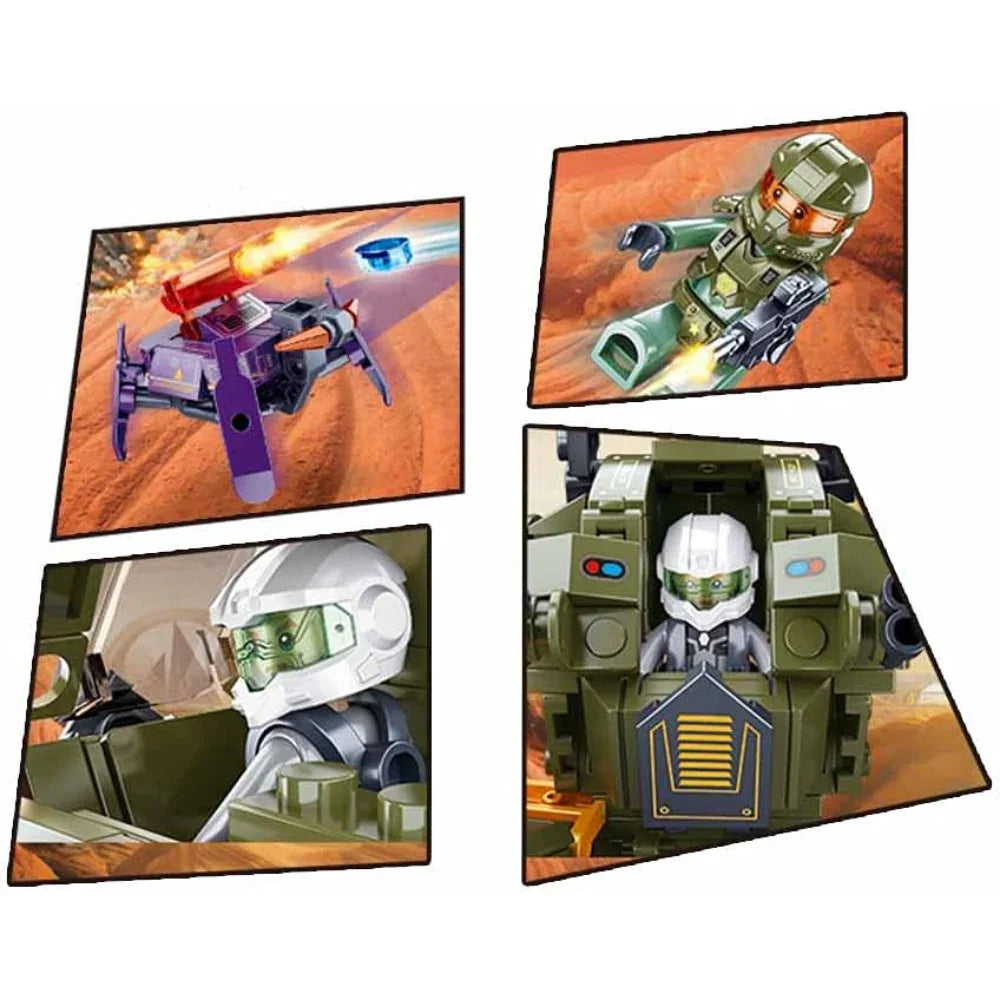 Sluban Atomic Uprising Storm Dire Wolf Assult Robot Building Blocks Set - 353 Pcs