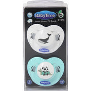 Pack of 2 – Baby Time Silicone Soother Set Assorted Colors