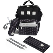LeQueen Diamond 8th Special Edition Soft Waterproof Diaper Bag - Black