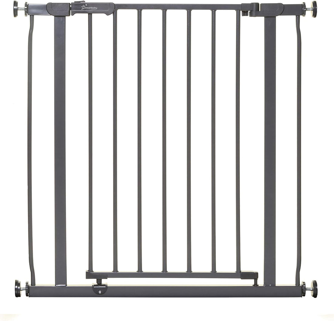 Dreambaby Ava Pressure Mounted Security Gate in Charcoal - Baby Essentials
