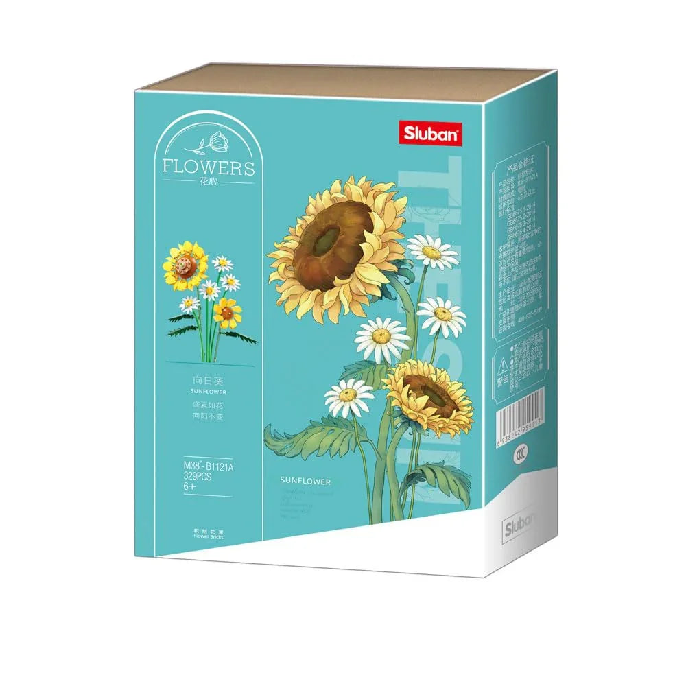 Sluban Flowers Sunflower Bricks Set - 329 Pcs