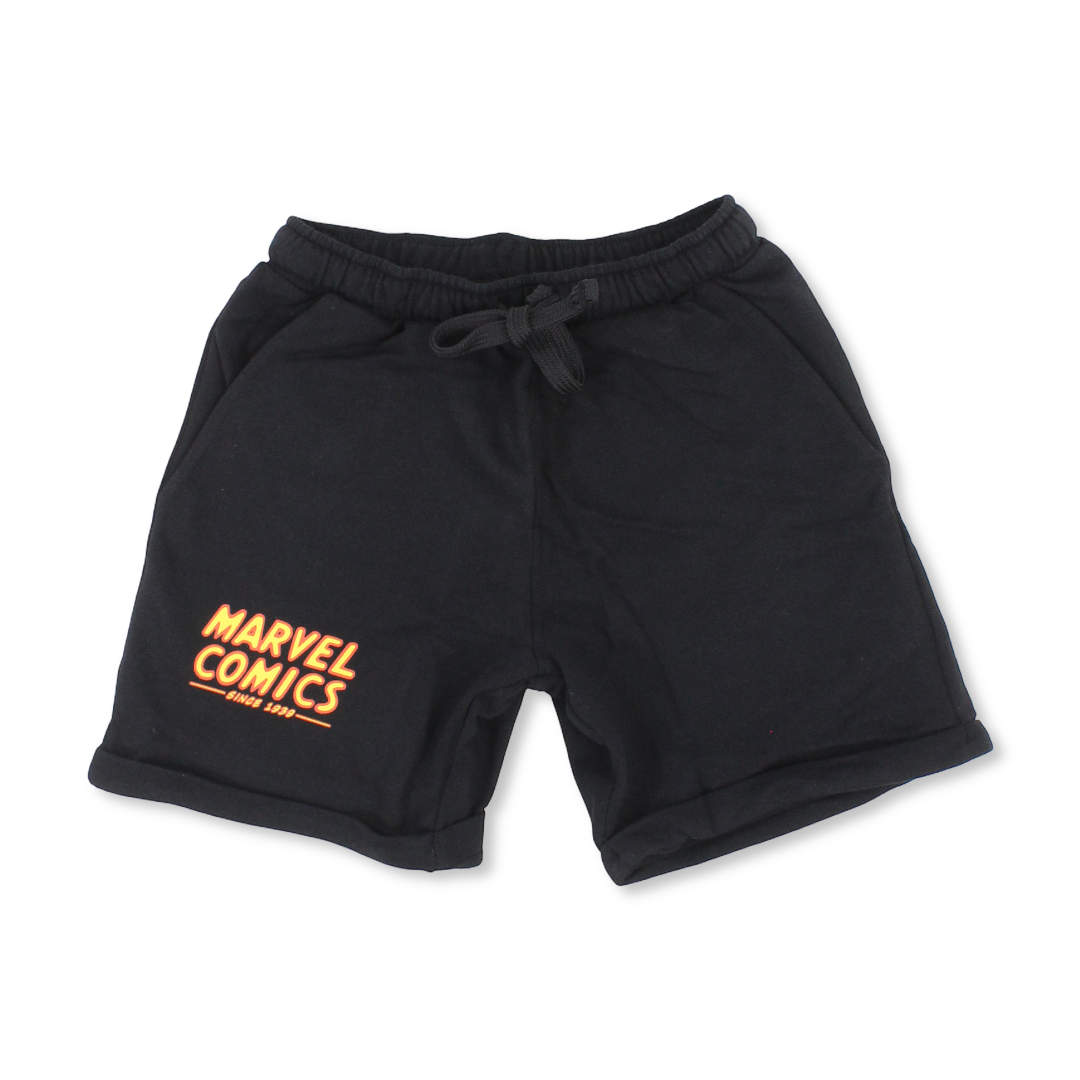 Boys Cotton Shorts – Black Beauty with Marvel Comics Print - Clothing - MTG