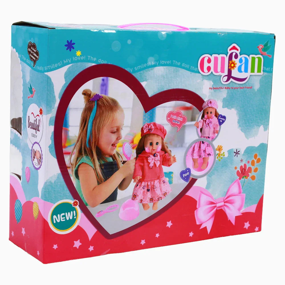 Silicone Doll with Accessories - Red