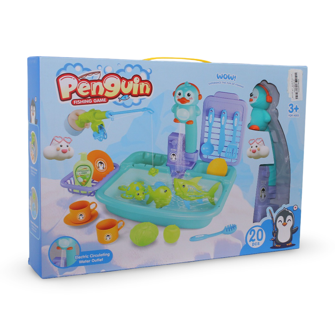 Children's Penguin Fishing Game Toy Set – 20 Pcs - Toys - OKO