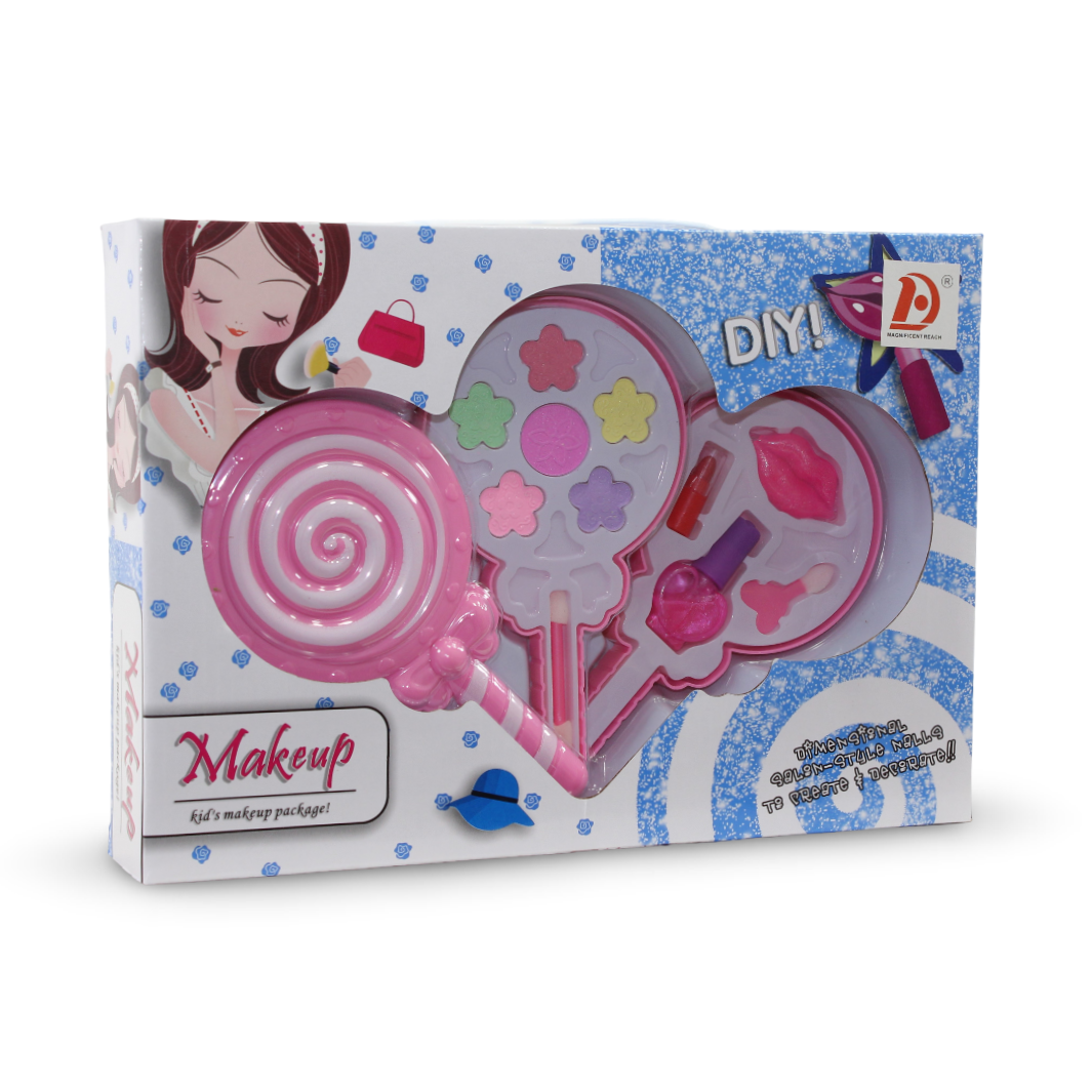 DIY Lollipop-Shaped Kids Makeup Set