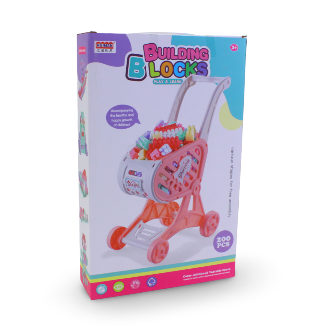 Huiman Building Blocks Play & Learn Set – 200 Pcs