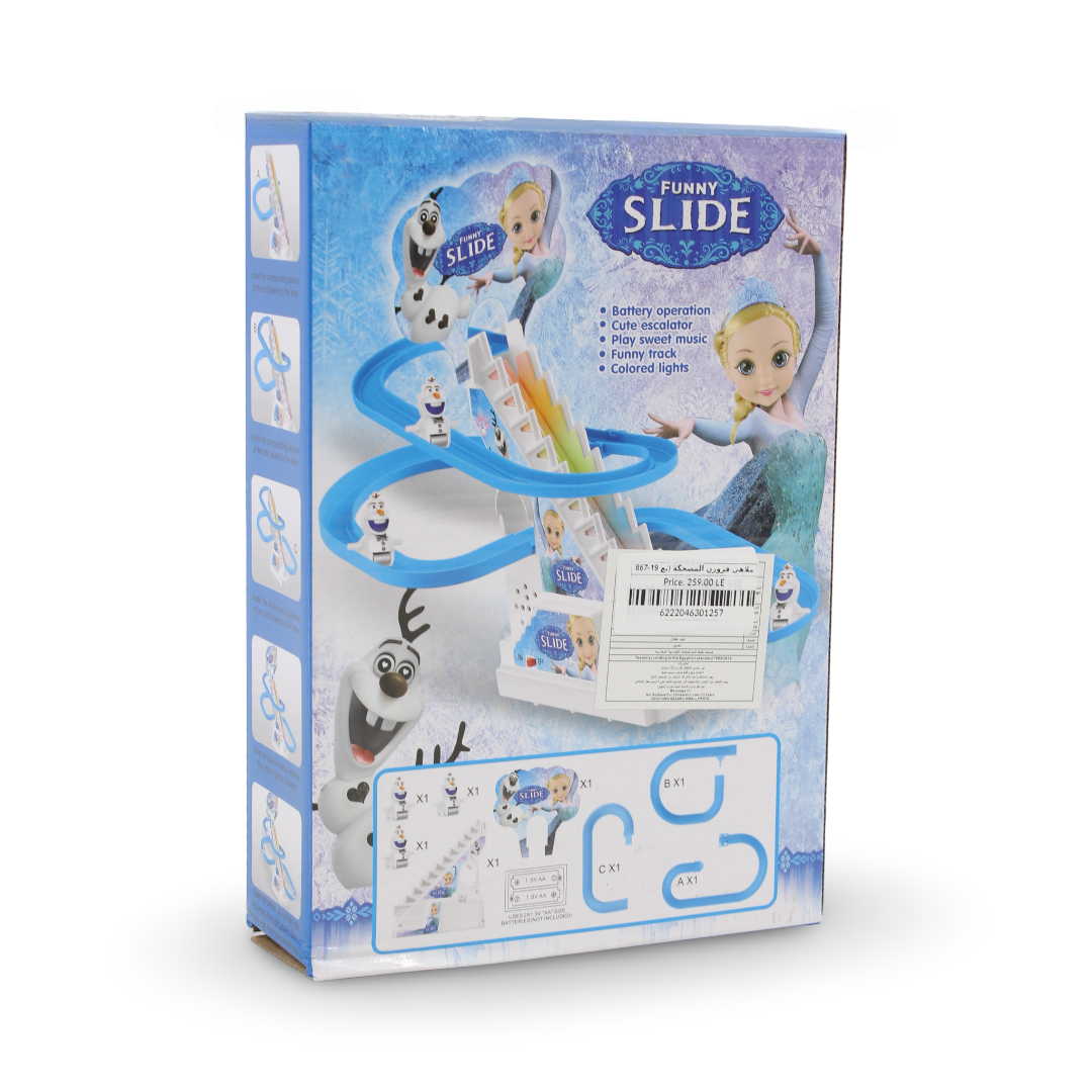 Frozen Electric Stair Climbing Track Toy