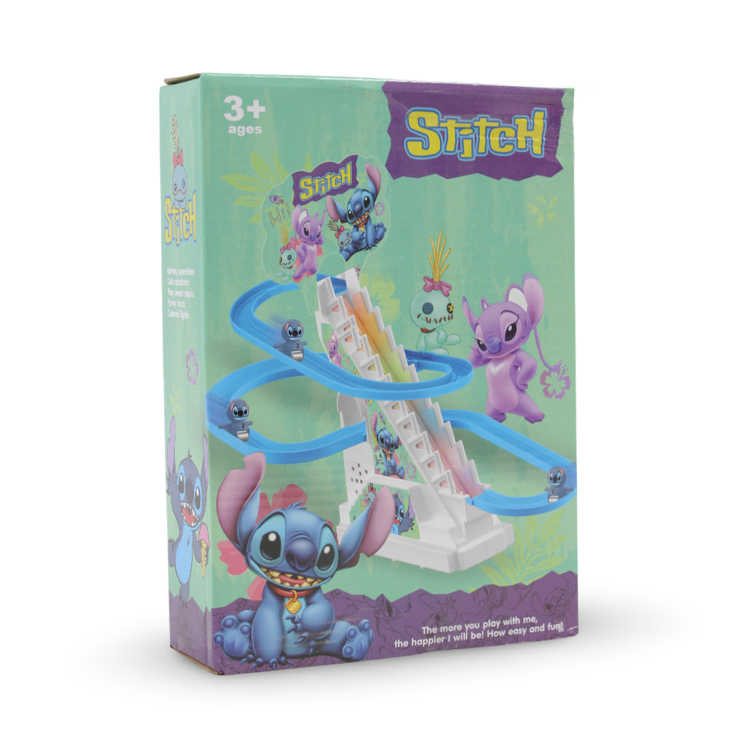 Stitch Electric Stair Climbing Track Toy