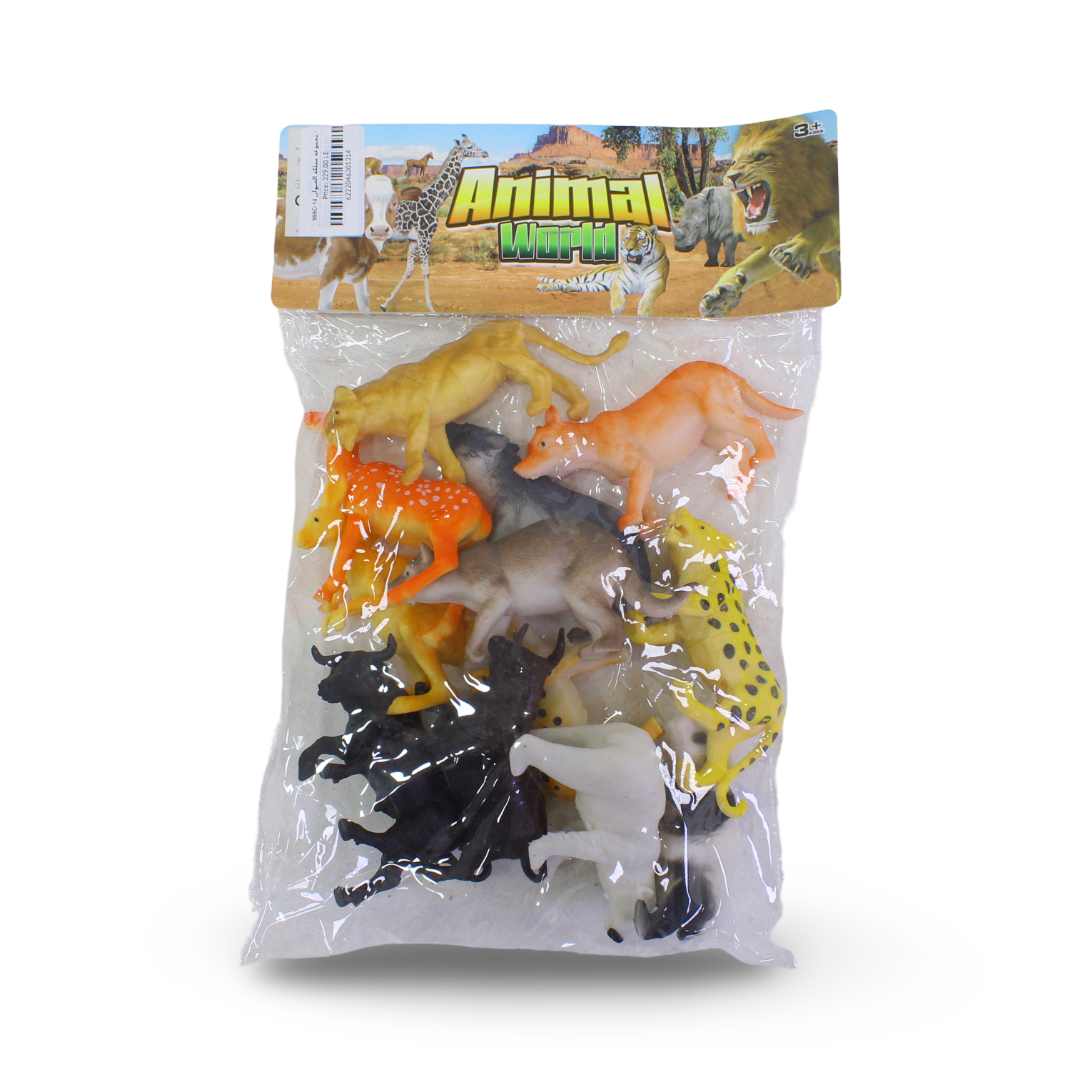 Animal World Wild Animal Figure Set – 12 Pcs